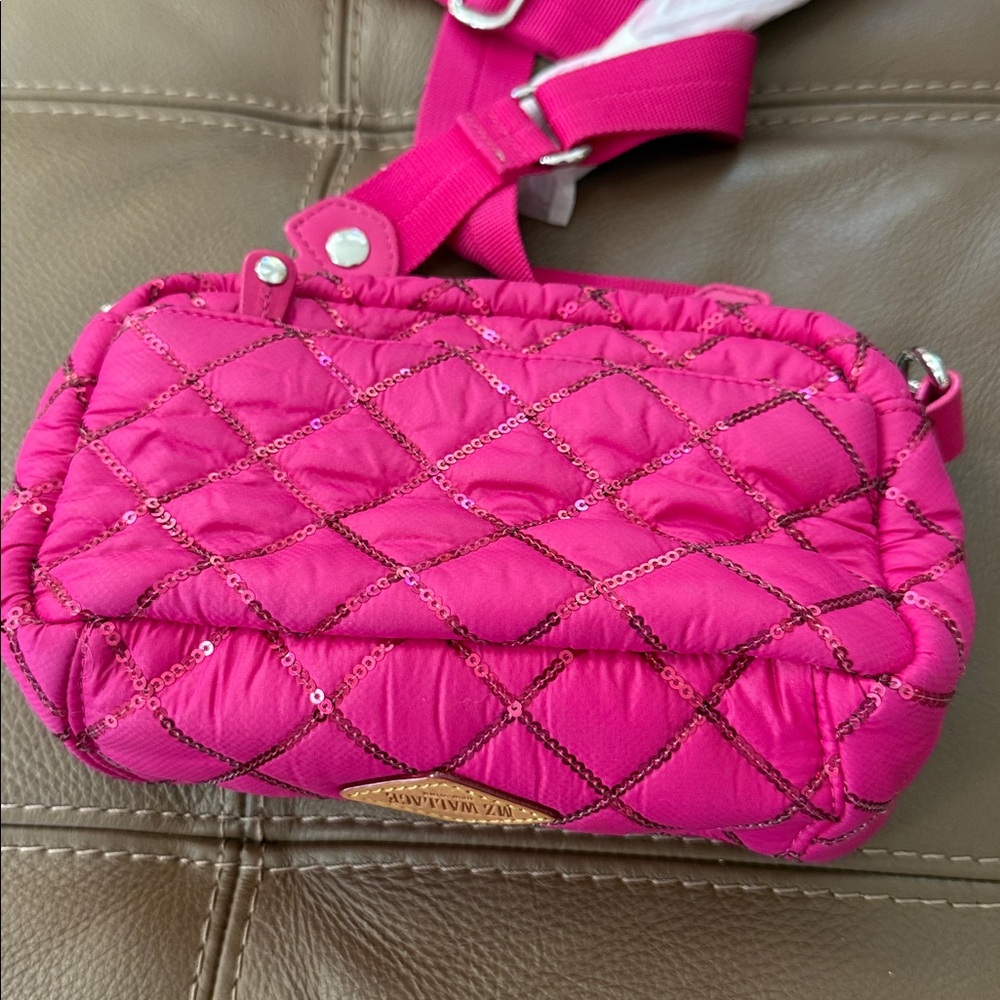 MZ Wallace pink with sequins crossbody bag - Picture 5 of 11